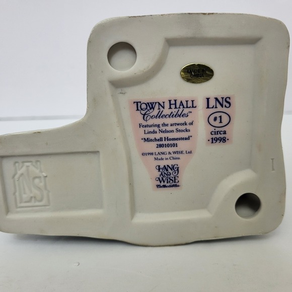 Lang & Wise Town Hall Collectibles Mitchell Homestead Christmas Village 1998 - Picture 7 of 9